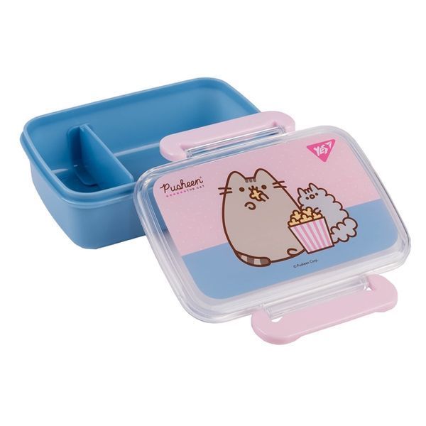 Ланчбокс Yes Pusheen блакитно-рожевий 420 мл 708364 708364 фото