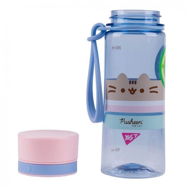 Пляшка для води Yes Pusheen 400 мл блакитна 708319 708319 фото
