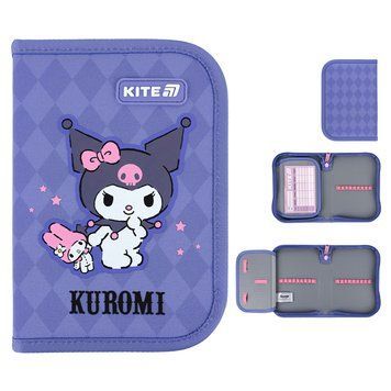 Пенал без наповнення Kite Kuromi HK25-621-2, 1 відділення, 1 відворот HK25-621-2 фото