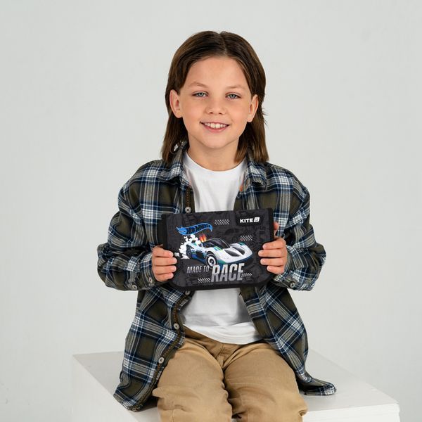 Пенал без наповнення Kite Hot Wheels HW25-621, 1 відділення, 1 відворот HW25-621 фото